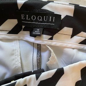 ELOQUII houndstooth Katy Pants